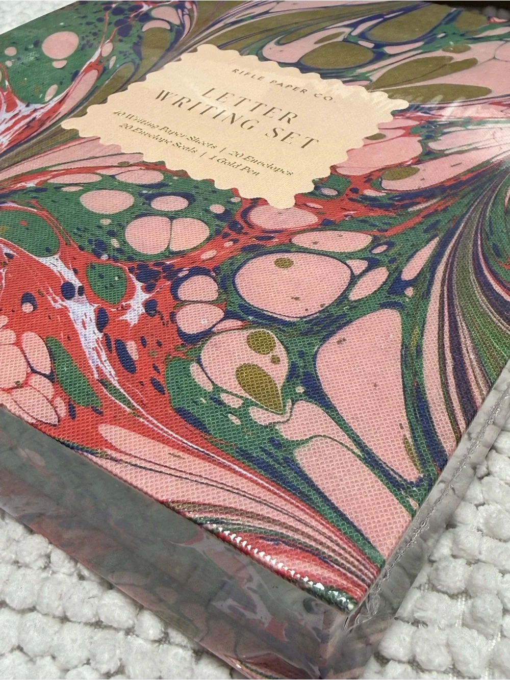 Rifle Paper Co. Florence Letter Writing Set Marble Stationery Boxed Set NWT